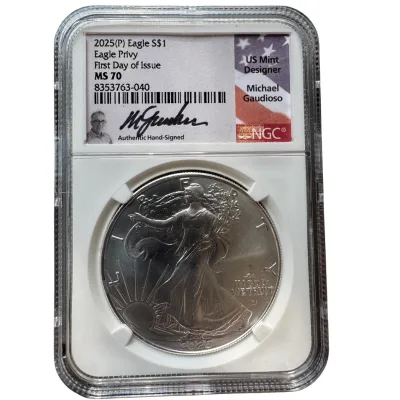 2025 Eagle Privy NGC Certified with Gaudioso signature label