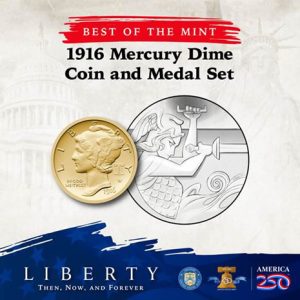 2026 Best of the Mint Mercury Dime Gold Coin and Silver Medal Set