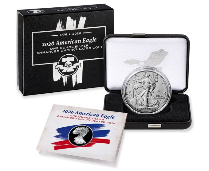 2026-W Enhanced Uncirculated American Silver Eagle with Liberty Bell 250 privy mark