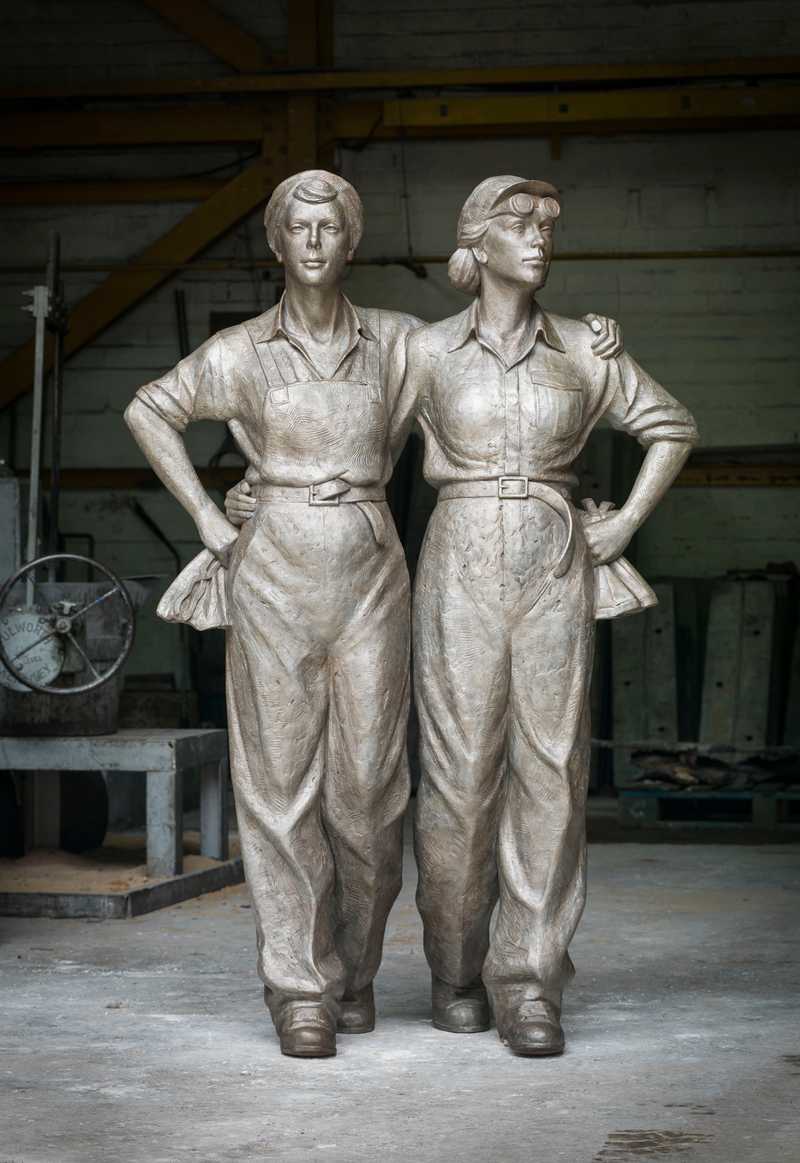 Women of Steel sculpture by Martin Jennings in Sheffield